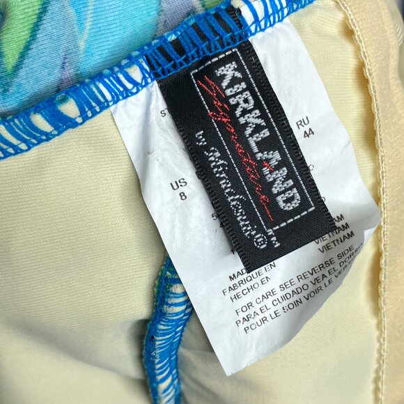 Kirkland‎ by Miraclesuit Size 8 Slimming One Piece Swimsuit Blue Green Sparkle - Picture 3 of 4